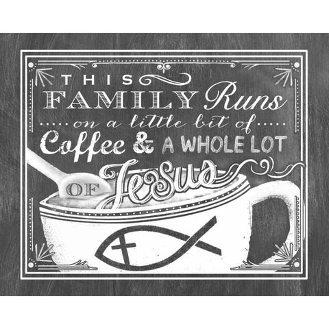 This Family White Modern Wood Framed Art Print by Longfellow Designs