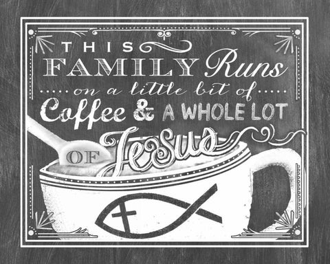 This Family Black Ornate Wood Framed Art Print with Double Matting by Longfellow Designs