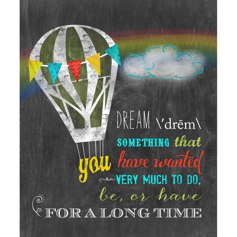 Dream Black Modern Wood Framed Art Print with Double Matting by Longfellow Designs