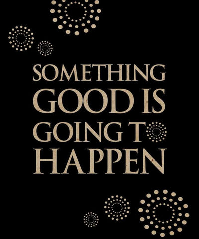 Something Good Black Ornate Wood Framed Art Print with Double Matting by Longfellow Designs