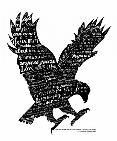 Eagle Black and White Black Ornate Wood Framed Art Print with Double Matting by Longfellow Designs