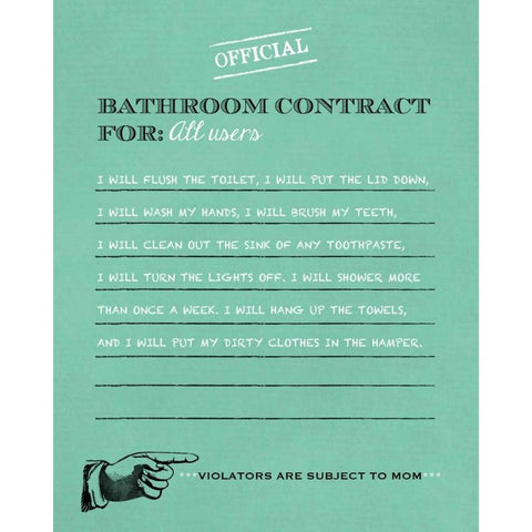 Bathroom Contract Gold Ornate Wood Framed Art Print with Double Matting by Longfellow Designs