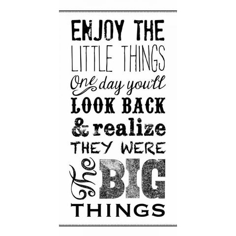 Little Things BNW Black Modern Wood Framed Art Print by Longfellow Designs