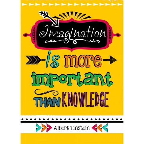 Imagination Black Modern Wood Framed Art Print with Double Matting by Longfellow Designs