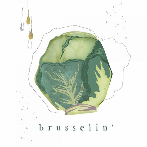 Brussel Black Modern Wood Framed Art Print by Longfellow Designs