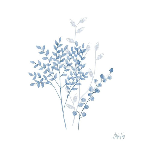 Branches I Black Modern Wood Framed Art Print by Fay, Mela