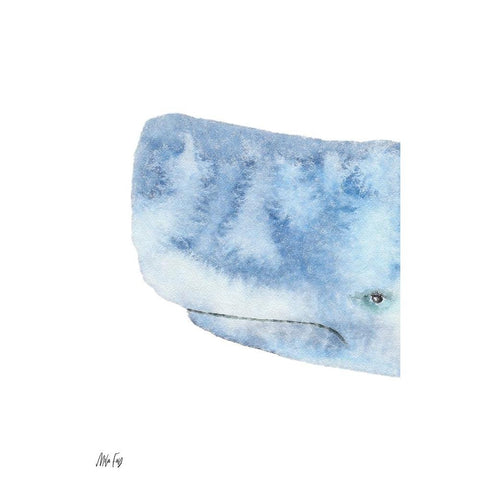 Whale I Black Modern Wood Framed Art Print by Fay, Mela