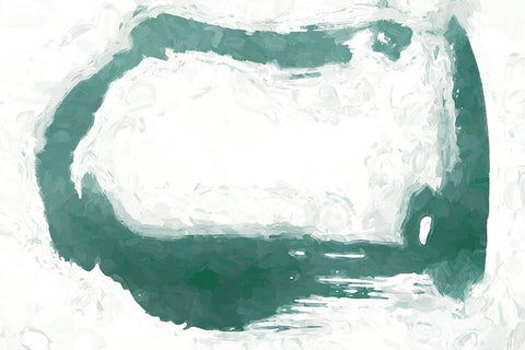 Shape Abstract I White Modern Wood Framed Art Print with Double Matting by Fay, Mela