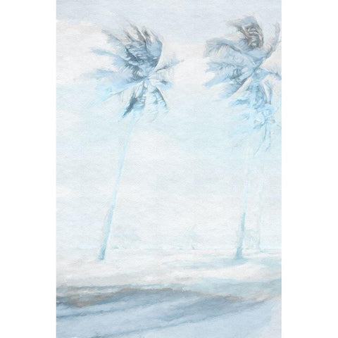 Blue Coastal I Black Modern Wood Framed Art Print by Fay, Mela