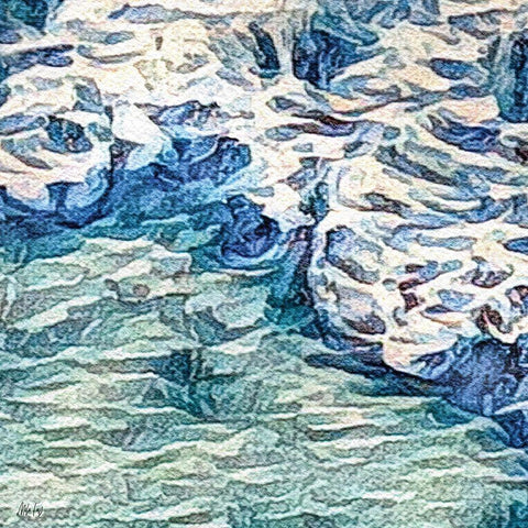 Detail I Black Modern Wood Framed Art Print with Double Matting by Fay, Mela