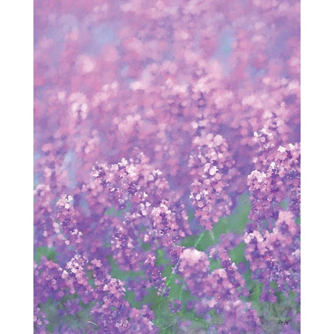 Purple I White Modern Wood Framed Art Print by Fay, Mela