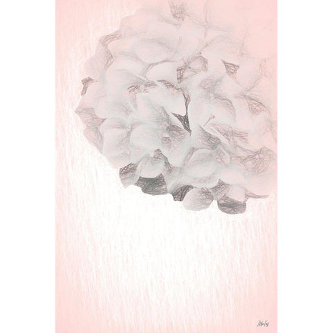 Hydrangea White Modern Wood Framed Art Print by Fay, Mela