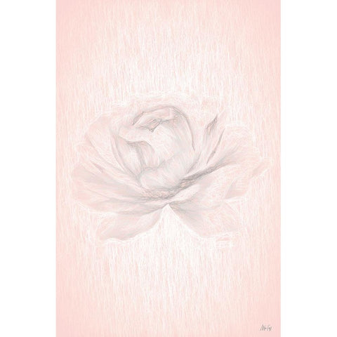 Orange Rose White Modern Wood Framed Art Print by Fay, Mela