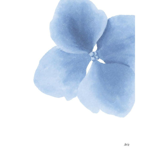 Blue Pansy Gold Ornate Wood Framed Art Print with Double Matting by Fay, Mela