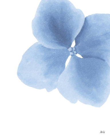 Blue Pansy Black Ornate Wood Framed Art Print with Double Matting by Fay, Mela