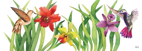 Meadow White Modern Wood Framed Art Print with Double Matting by Fay, Mela