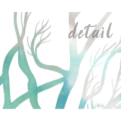 Detail Tree Black Modern Wood Framed Art Print by Fay, Mela