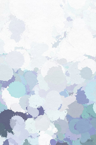 Light Abstract I Black Ornate Wood Framed Art Print with Double Matting by Fay, Mela