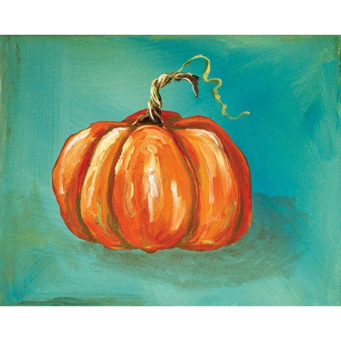 Pumpkin Gold Ornate Wood Framed Art Print with Double Matting by Strong, Molly Susan