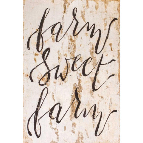 Farm Sweet Farm Gold Ornate Wood Framed Art Print with Double Matting by Strong, Molly Susan