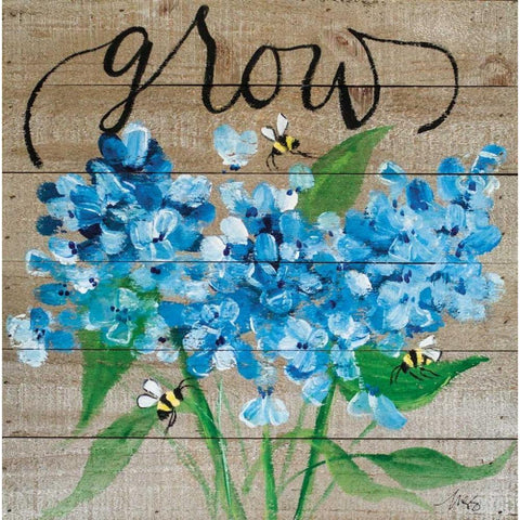 Grow Black Modern Wood Framed Art Print by Strong, Molly Susan