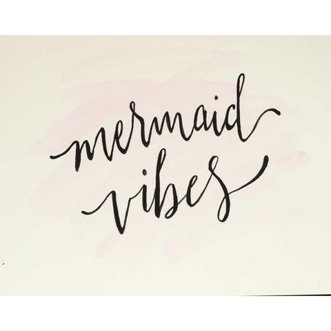 Mermaid Vibes Gold Ornate Wood Framed Art Print with Double Matting by Strong, Molly Susan