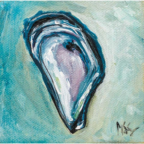 Oyster White Modern Wood Framed Art Print by Strong, Molly Susan