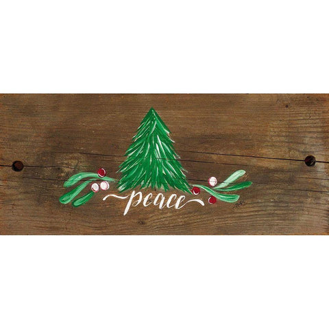 Peace Black Modern Wood Framed Art Print by Strong, Molly Susan