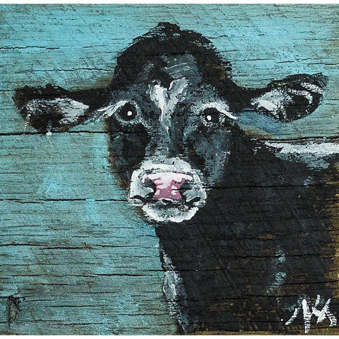 Black Beauty White Modern Wood Framed Art Print by Strong, Molly Susan