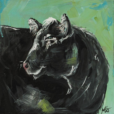 Side Eye Gold Ornate Wood Framed Art Print with Double Matting by Strong, Molly Susan