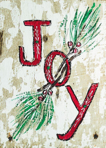Joy Black Ornate Wood Framed Art Print with Double Matting by Strong, Molly Susan