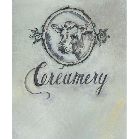 Creamery White Modern Wood Framed Art Print by Strong, Molly Susan