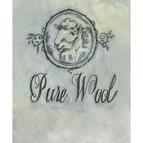 Pure Wool Black Modern Wood Framed Art Print with Double Matting by Strong, Molly Susan