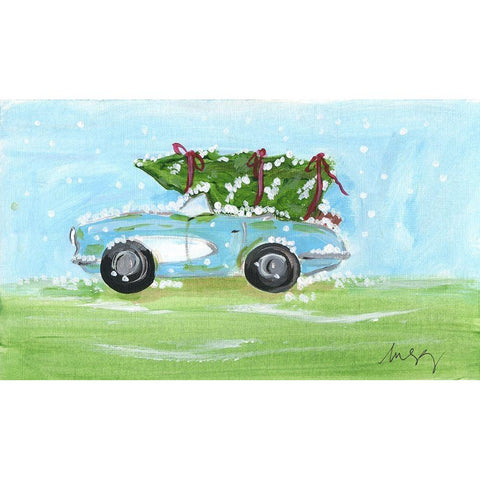 Convertible Christmas Gold Ornate Wood Framed Art Print with Double Matting by Strong, Molly Susan