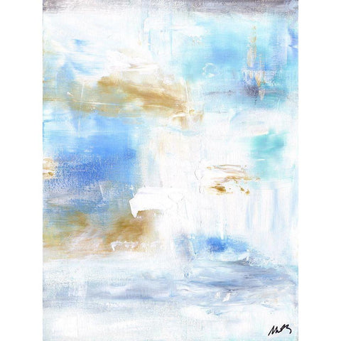 Ocean Abstract IV Black Modern Wood Framed Art Print with Double Matting by Strong, Molly Susan