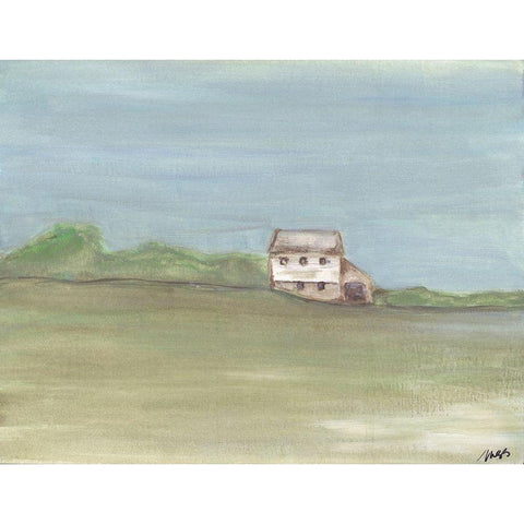 Barn III Black Modern Wood Framed Art Print with Double Matting by Strong, Molly Susan