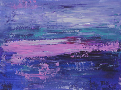 Abstract II White Modern Wood Framed Art Print with Double Matting by Strong, Molly Susan