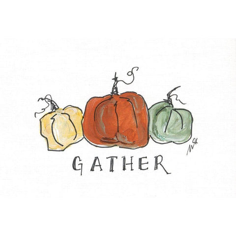 Gather Black Modern Wood Framed Art Print by Strong, Molly Susan