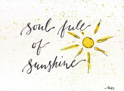 Soul Full Black Ornate Wood Framed Art Print with Double Matting by Strong, Molly Susan