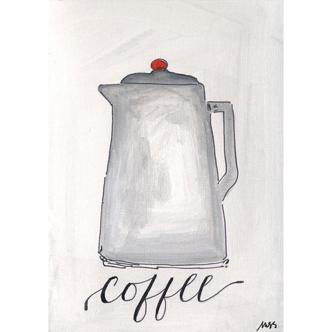 Coffee Gold Ornate Wood Framed Art Print with Double Matting by Strong, Molly Susan