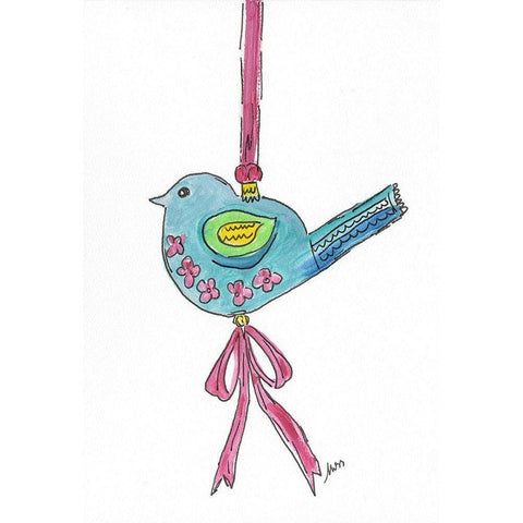 Ornament IV White Modern Wood Framed Art Print by Strong, Molly Susan