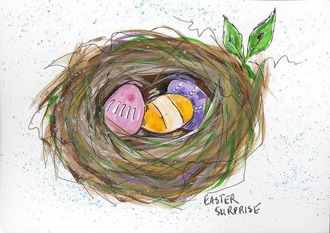 Easter Sunrise Black Ornate Wood Framed Art Print with Double Matting by Strong, Molly Susan