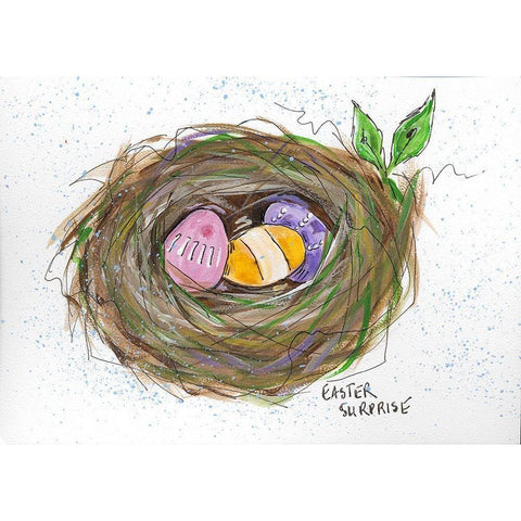 Easter Sunrise Black Modern Wood Framed Art Print by Strong, Molly Susan