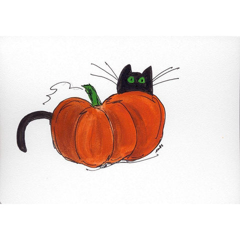 Peek a Boo II Gold Ornate Wood Framed Art Print with Double Matting by Strong, Molly Susan