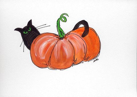 Peek a Boo III White Modern Wood Framed Art Print with Double Matting by Strong, Molly Susan