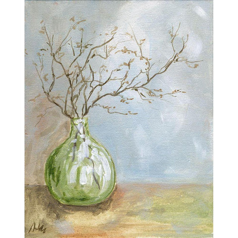 Contemporary Still Life Black Modern Wood Framed Art Print by Strong, Molly Susan