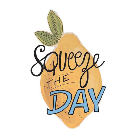 Squeeze the Day Gold Ornate Wood Framed Art Print with Double Matting by Rupp, Mariah