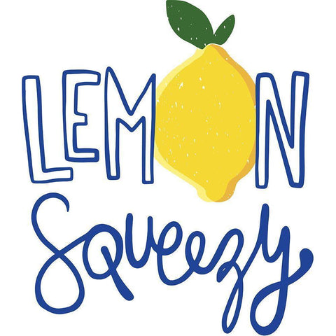 Lemon Squeezy White Modern Wood Framed Art Print by Rupp, Mariah