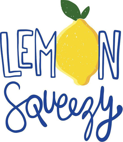 Lemon Squeezy White Modern Wood Framed Art Print with Double Matting by Rupp, Mariah