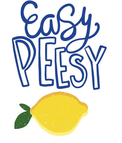 Easy Peesy White Modern Wood Framed Art Print with Double Matting by Rupp, Mariah